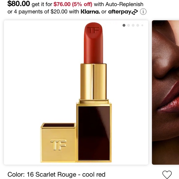 Brand new Tom ford lipstick Scarlet Rouge Matte - Picture 3 of 3